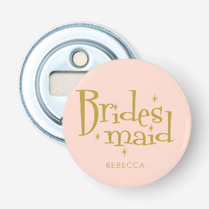 Pink Golden Bachelorette Party  Bottle Opener