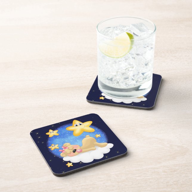 Pink Golden Bear Coaster (Right Side)