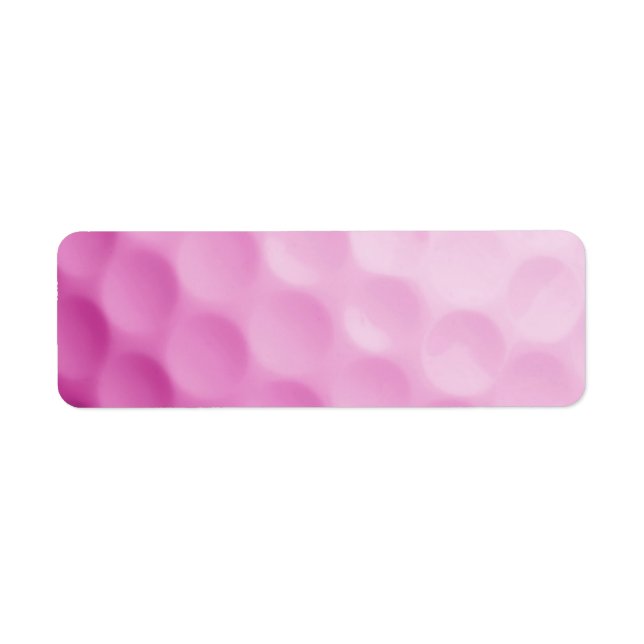 Pink Golf Ball Background Customized Template (Front)