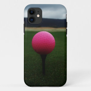 Pink Golf Ball on a mountain golf course Case-Mate iPhone Case