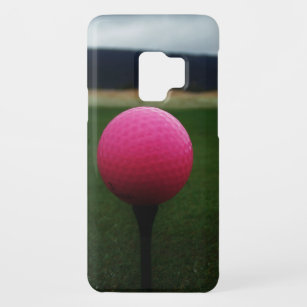 Pink Golf Ball on a mountain golf course Case-Mate Samsung Galaxy S9 Case