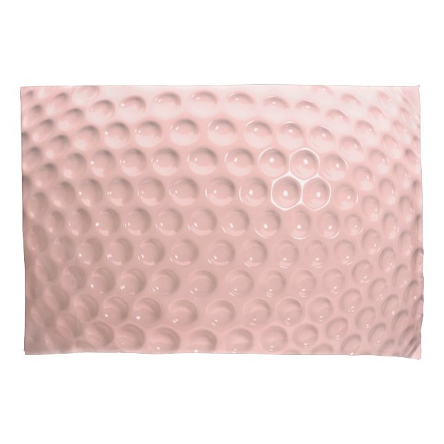 Pink Golf Ball Pillowcase (Front)