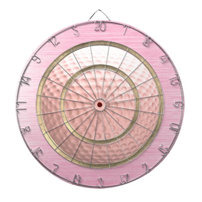 Pink Golf Ball Regulation Dart Board (Front)