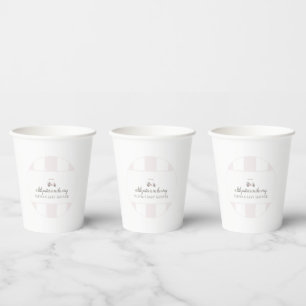 Pink GOLF CART paper cup