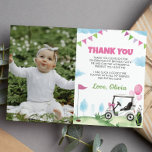 Pink Golf Girl Birthday Photo Thank You Card<br><div class="desc">Our Golf Thank You Cards are the perfect way to show gratitude and appreciation to your guests for celebrating with you. The design features a festive and colourful layout with space for a personalized message or a "thank you" note. They are perfect for sending out after the party to express...</div>