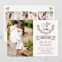 Pink Golf Themed Save the Date