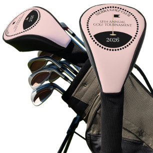 Pink Golf Tournament Club Name Head Cover