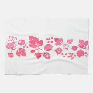 Pink Gooseberry Tea Towel - Set of 3