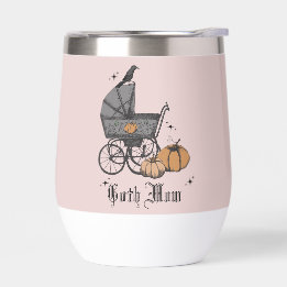 Pink Goth Mom Halloween Victorian Baby Carriage