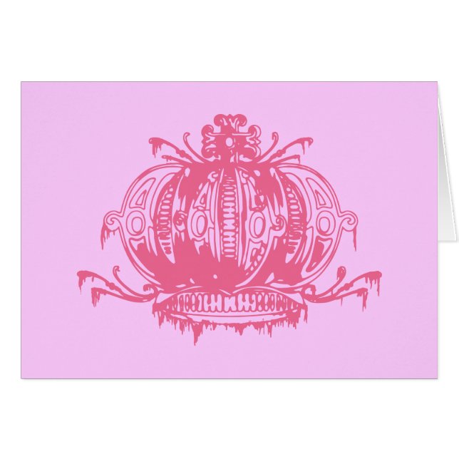 Pink Gothic Decayed Crown (Front Horizontal)