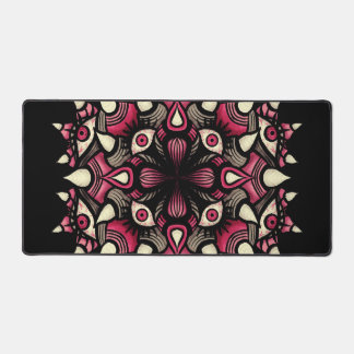 Pink Gothic Eye Mandala Desk Mat