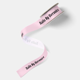 Pink Gothic Nails Salon Branded Ribbon Satin Ribbon