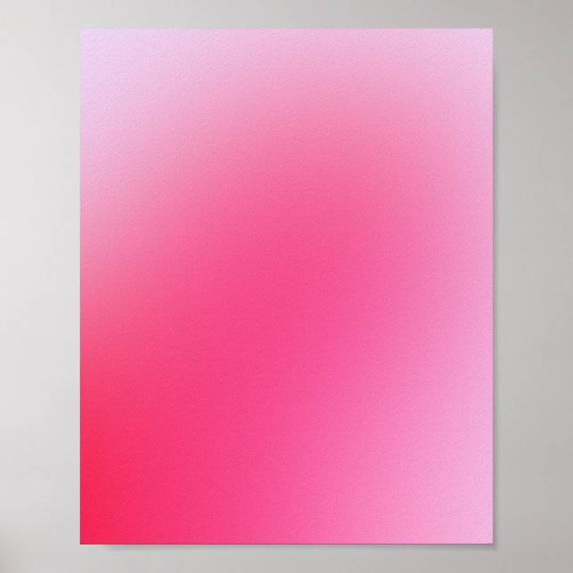 Pink Gradient Aura Poster (Front)