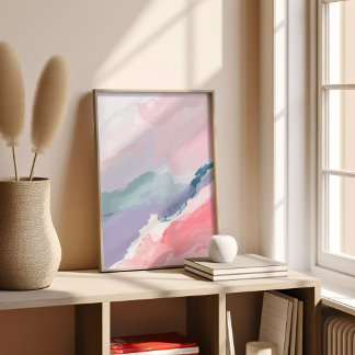 Pink Gradient Colour Poster