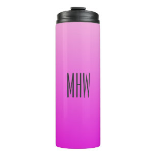 Pink Gradient custom monogram tumbler