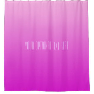 Pink Gradient custom text shower curtain