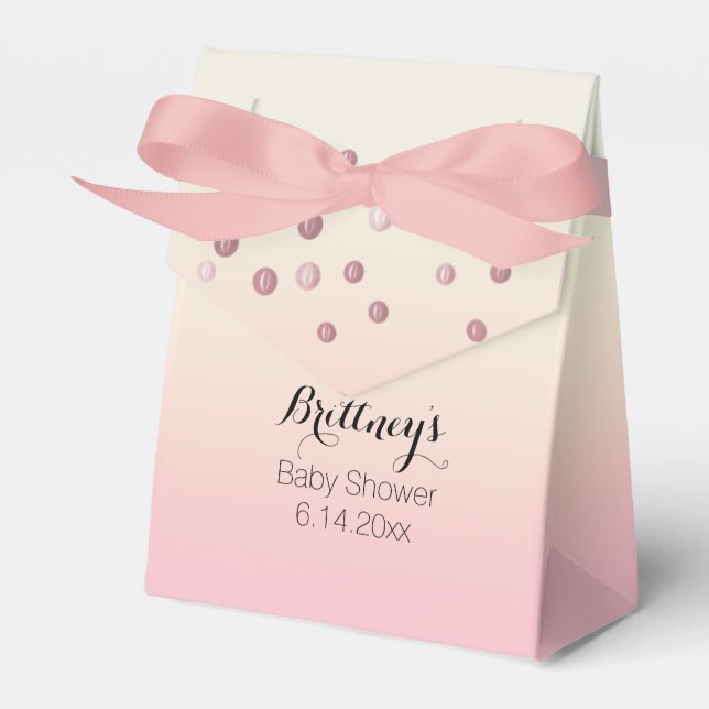 Pink Gradient Favor Box (Front Side)