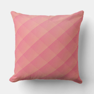 Pink Gradient Geometric Throw Pillow