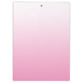 Pink Gradient Ombre Personalized Clipboard (Back)