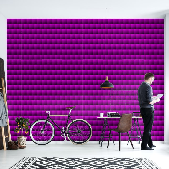 Pink gradient ombre wallpaper (Living Room)