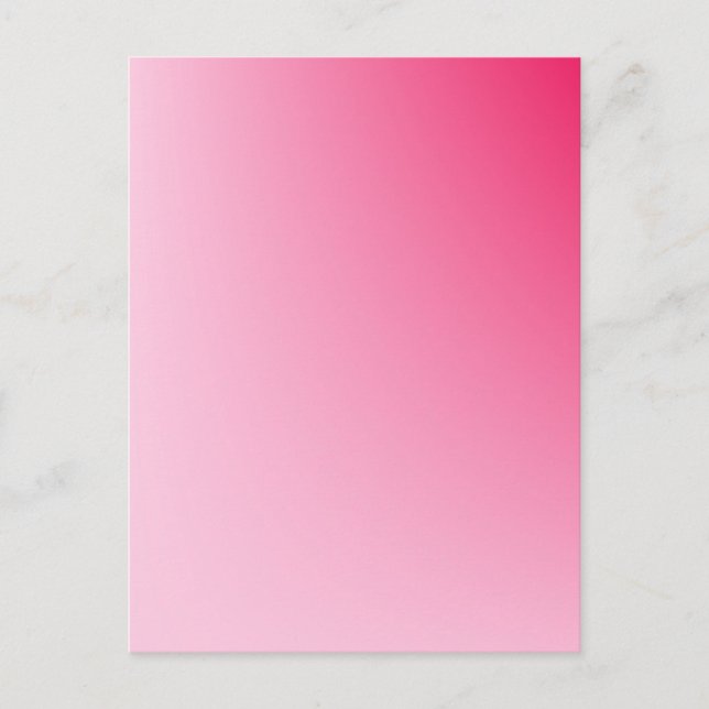 pink gradient  postcard (Front)