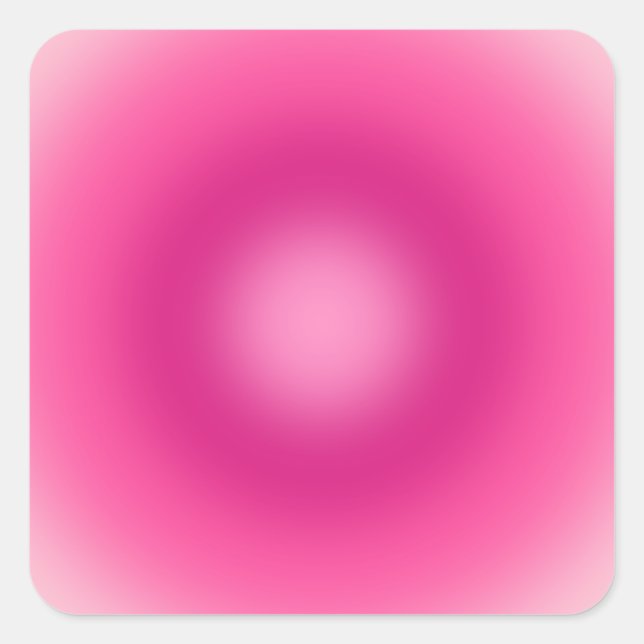 Pink Gradient Square Sticker (Front)