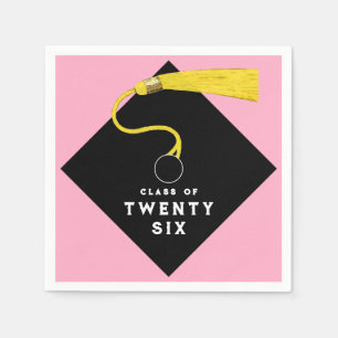 Pink Graduation 2026 Party Napkin