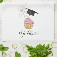 Pink Graduation Cupcake Graduate