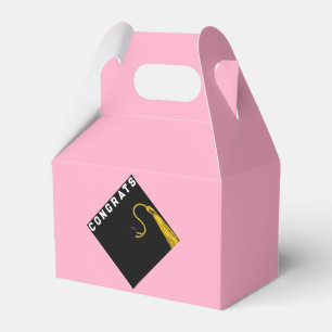 Pink Graduation Party Favor Box
