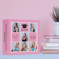 Pink Graduation Senior Girl Collage Photo Album