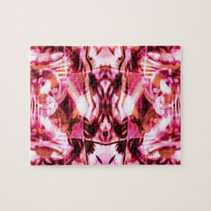 Pink graffiti pattern jigsaw puzzle