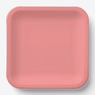 Pink Grapefruit  Paper Plate