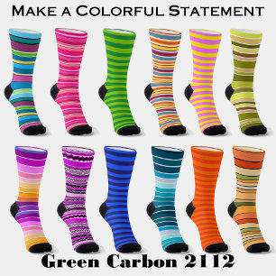 Pink Grapefruit Pink and Yellow Striped Socks