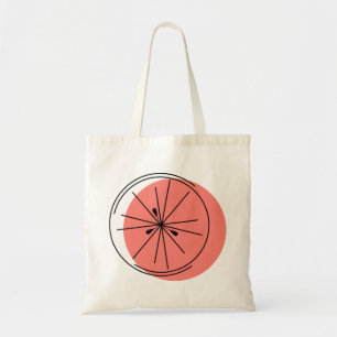 Pink Grapefruit two-sided tote bag
