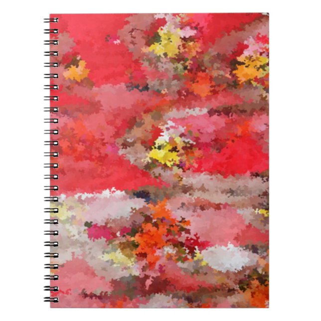 Pink grasses Spiral Photo Notebook (Front)
