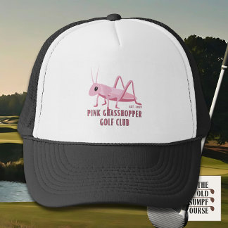 Pink Grasshopper Golf Club Trucker Hat