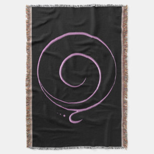 Pink Gratitude Throw Blanket