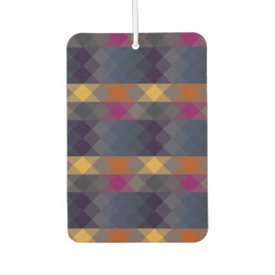 pink gray purple orange and blue geometric air freshener