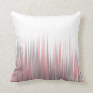 pink/gray/Throw Pillow