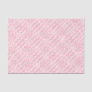 Pink Greek Key Pattern Tissue Paper