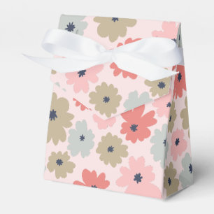 Pink Green and Blue Floral Tent Party Favour Box
