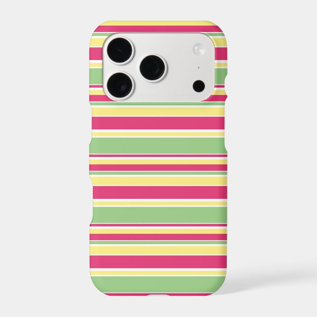 Pink, green and yellow stripes (Back)