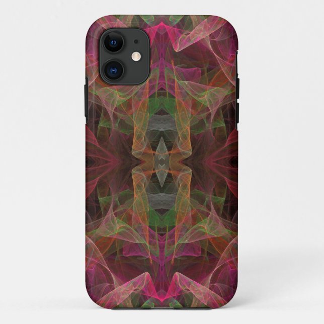 Pink, Green & Black iPhone 5 Custom Case-Mate ID Case (Back)