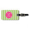 Pink & Green Chevron Pattern with Monogram