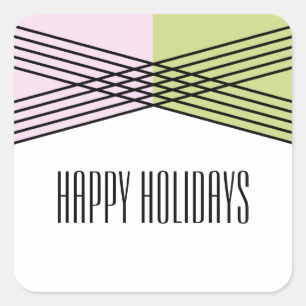 Pink Green Colourful Deco Holiday Stickers