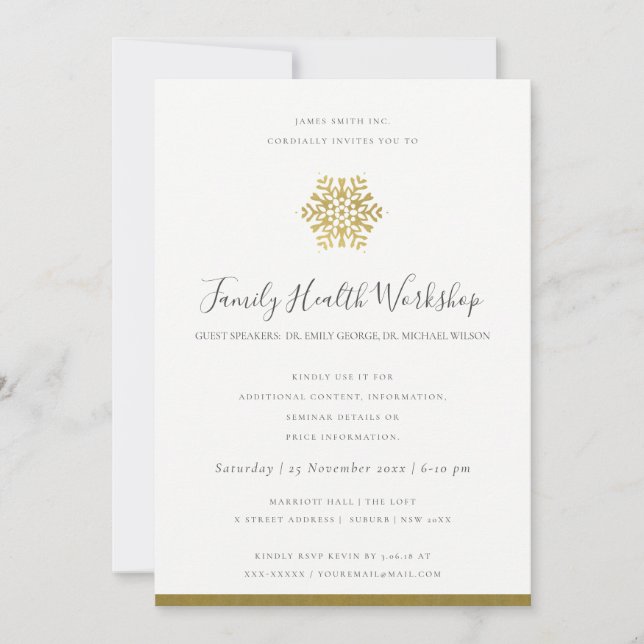 PINK GREEN FAUNA EUCALYPTUS WREATH WORKSHOP EVENT INVITATION (Front)