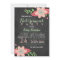 Pink & Green Floral Chalkboard Retirement Party
