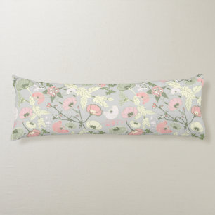 Pink Green Floral Flower Girl Pattern Body Pillow