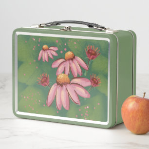 Pink & Green Floral Lunchbox