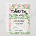 Pink & Green Floral Mother's Day Brunch Invitation<br><div class="desc">a pink and green floral Mother's Day brunch invitation is the perfect way to set the tone for a beautiful and memorable celebration of the wonderful moms in our lives.</div>